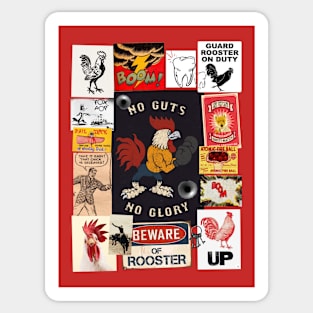 ROOSTER COLLAGE Sticker